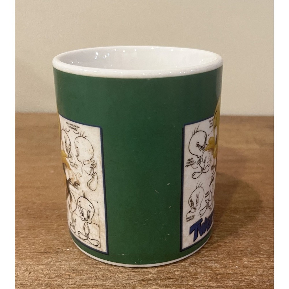 Vintage 1995 Tweety Bird Warner Bros Studio Store Coffee Mug Cup Looney Toons WB - Picture 6 of 8
